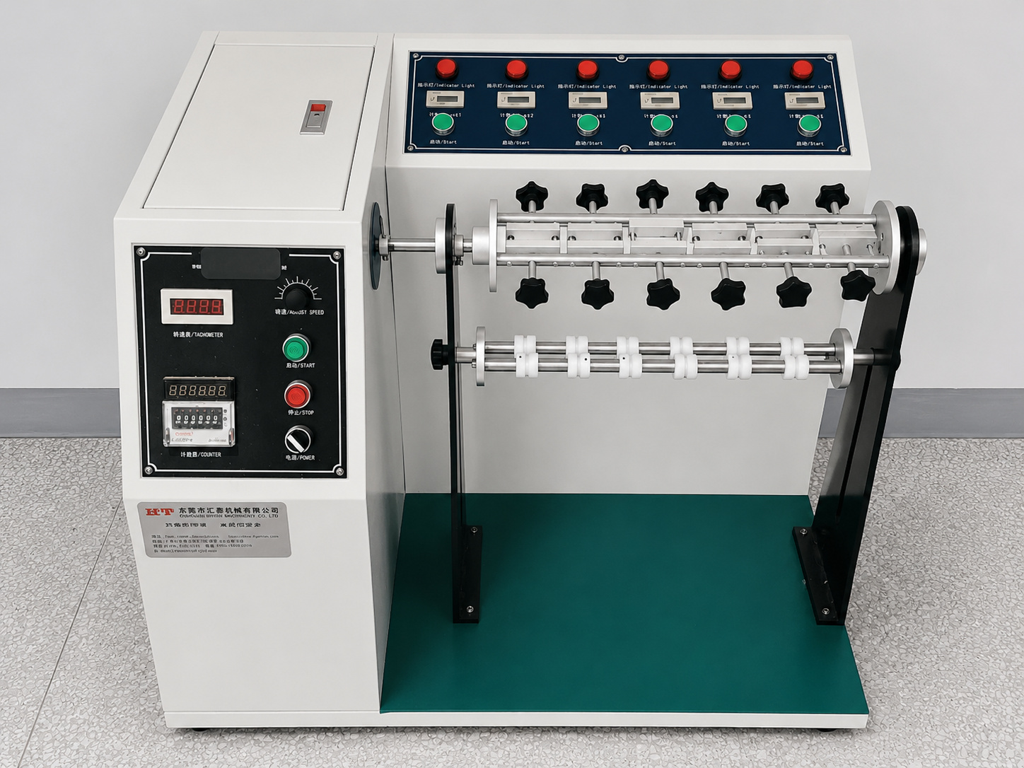 Flexing and movement test equipment used during product validation