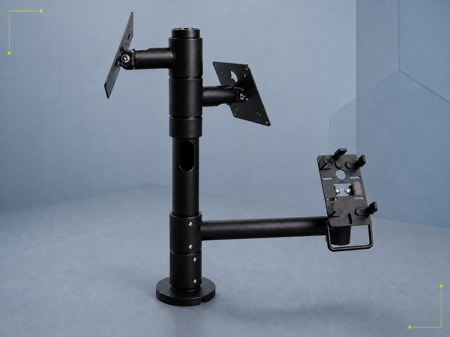 Custom Multifuntional POS Stand Adjustable Height and angle