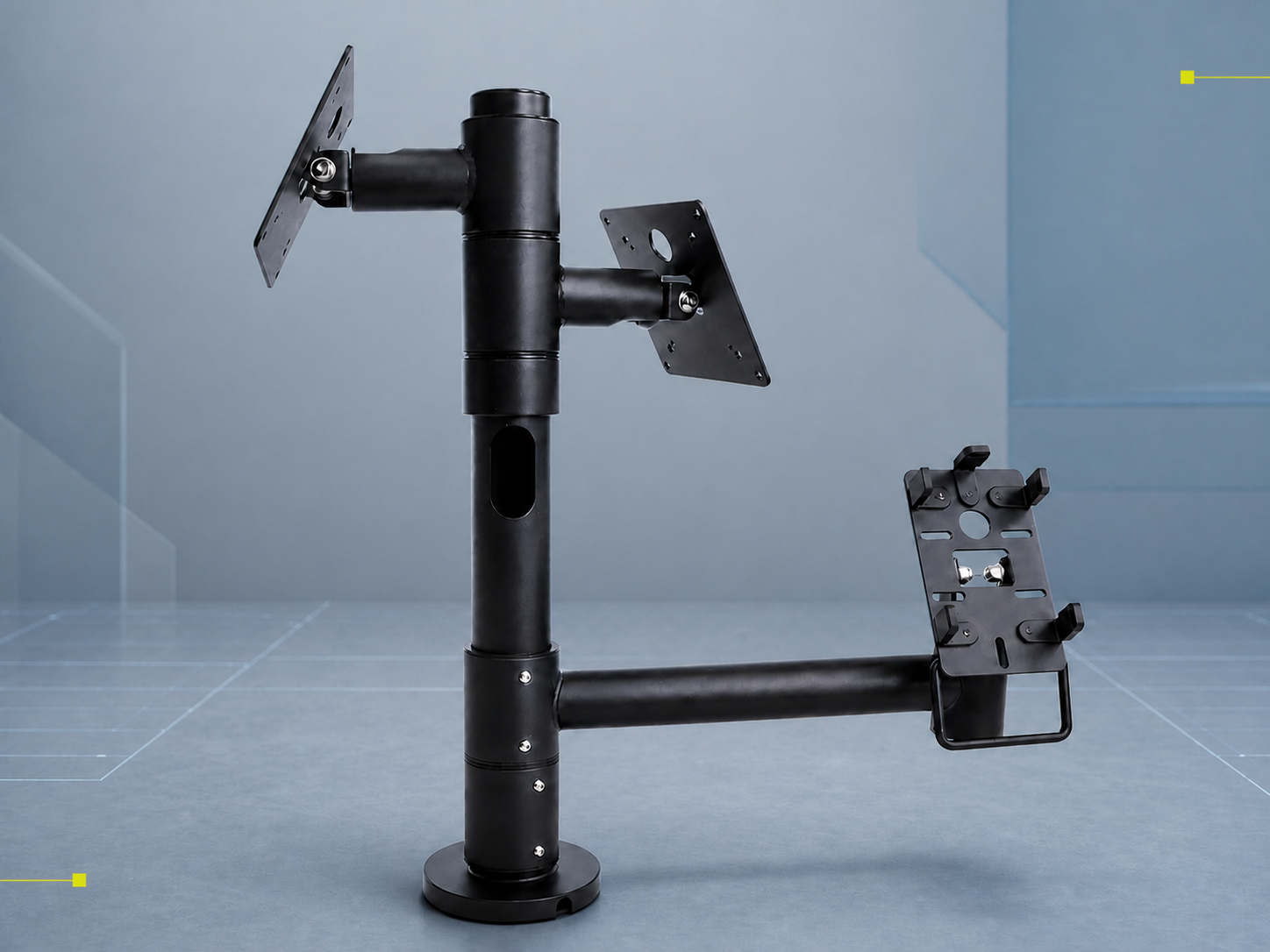 360 Degree Rotation POS Stand Vesa 75/100 Pole Mount