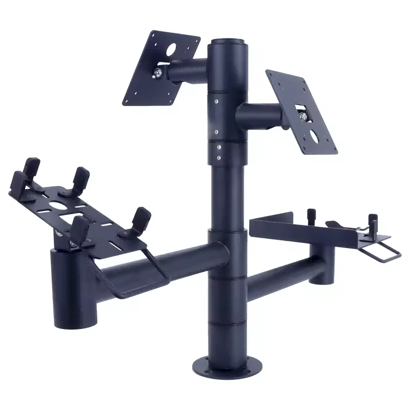 Dual Screen POS Pole Vesa Mount with Scanner