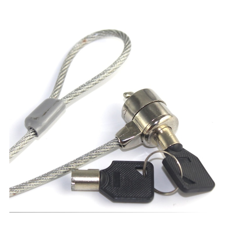1.1 m Silver Keyed Laptop Security Cable, customization reference 1